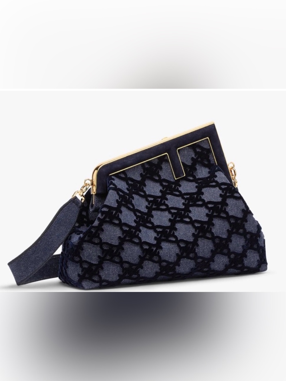 Fendi First Medium Denim Bag-NWOT